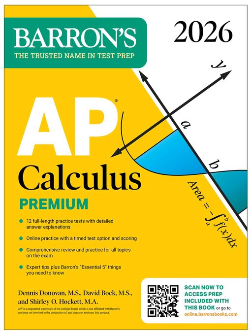 Title details for AP Calculus Premium, 2026 by David Bock - Available